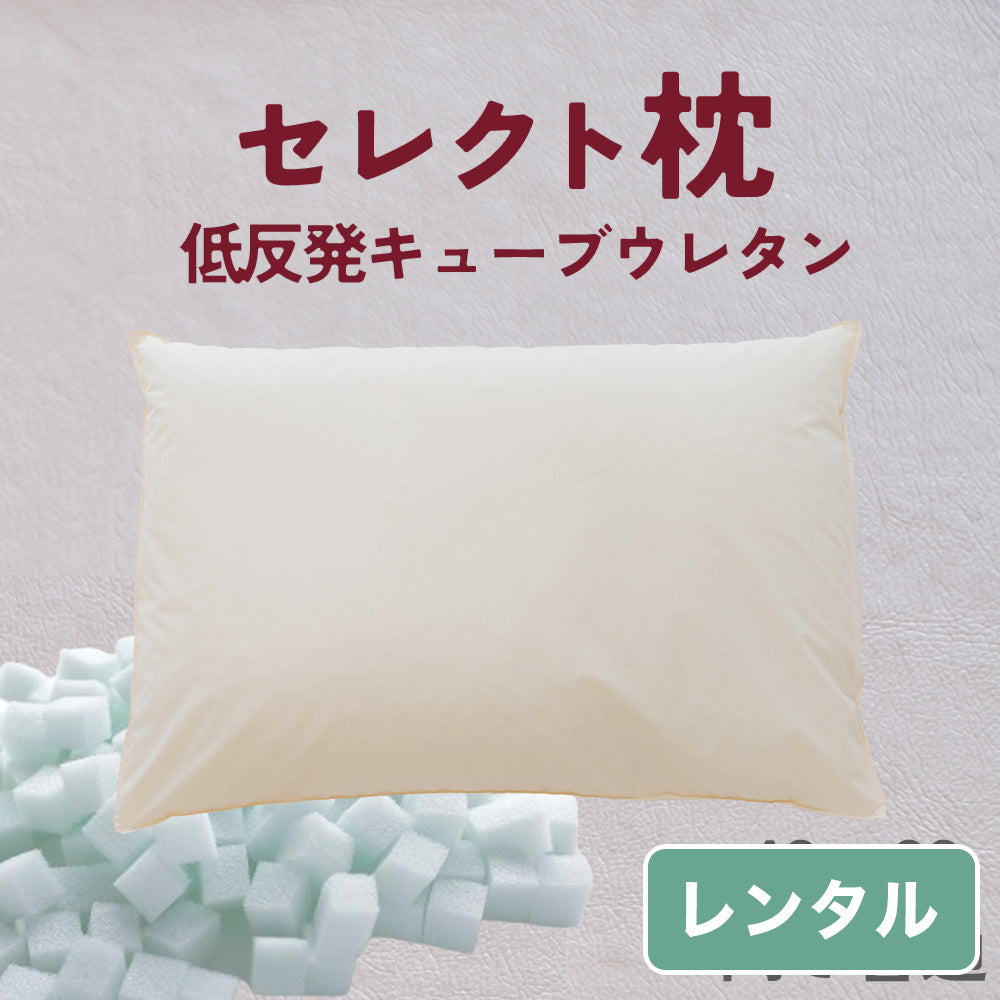 セレクト枕  低反発キューブウレタン 標準形【レンタル専用】