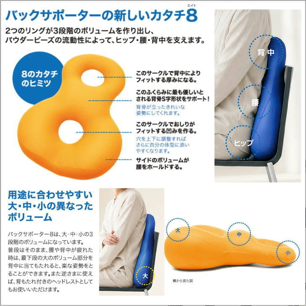 クッション MOGU（モグ） バックサポーターエイト