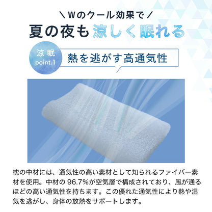 夏の夜も涼しく眠れる枕【レンタル専用】