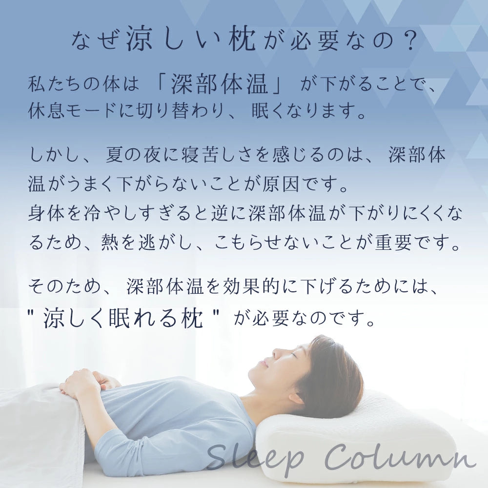 夏の夜も涼しく眠れる枕(枕カバー 付き) – 枕と眠りのおやすみ 夏の夜も涼しく眠れる枕(枕カバー 付き) – 枕と眠りのおやすみ