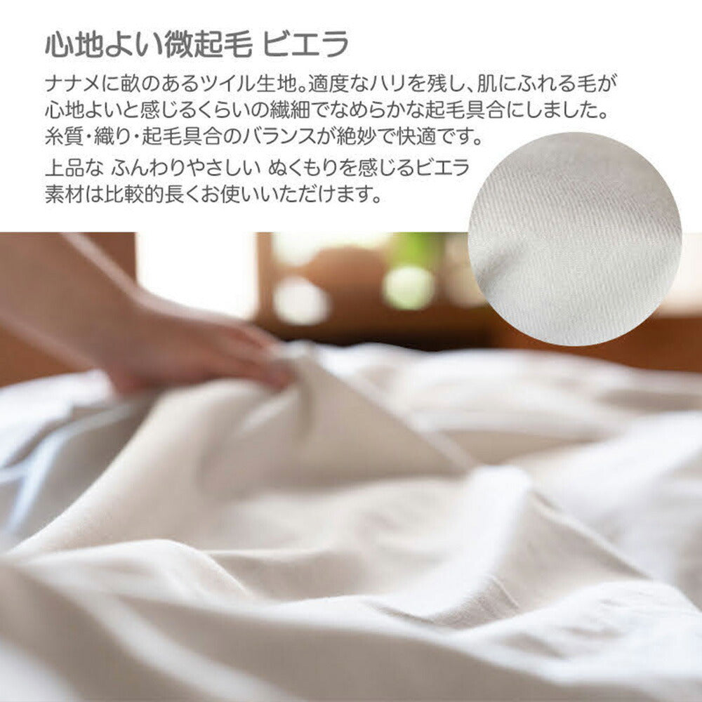 ボックスシーツ Fab the Home（ファブザホーム） コットンビエラ