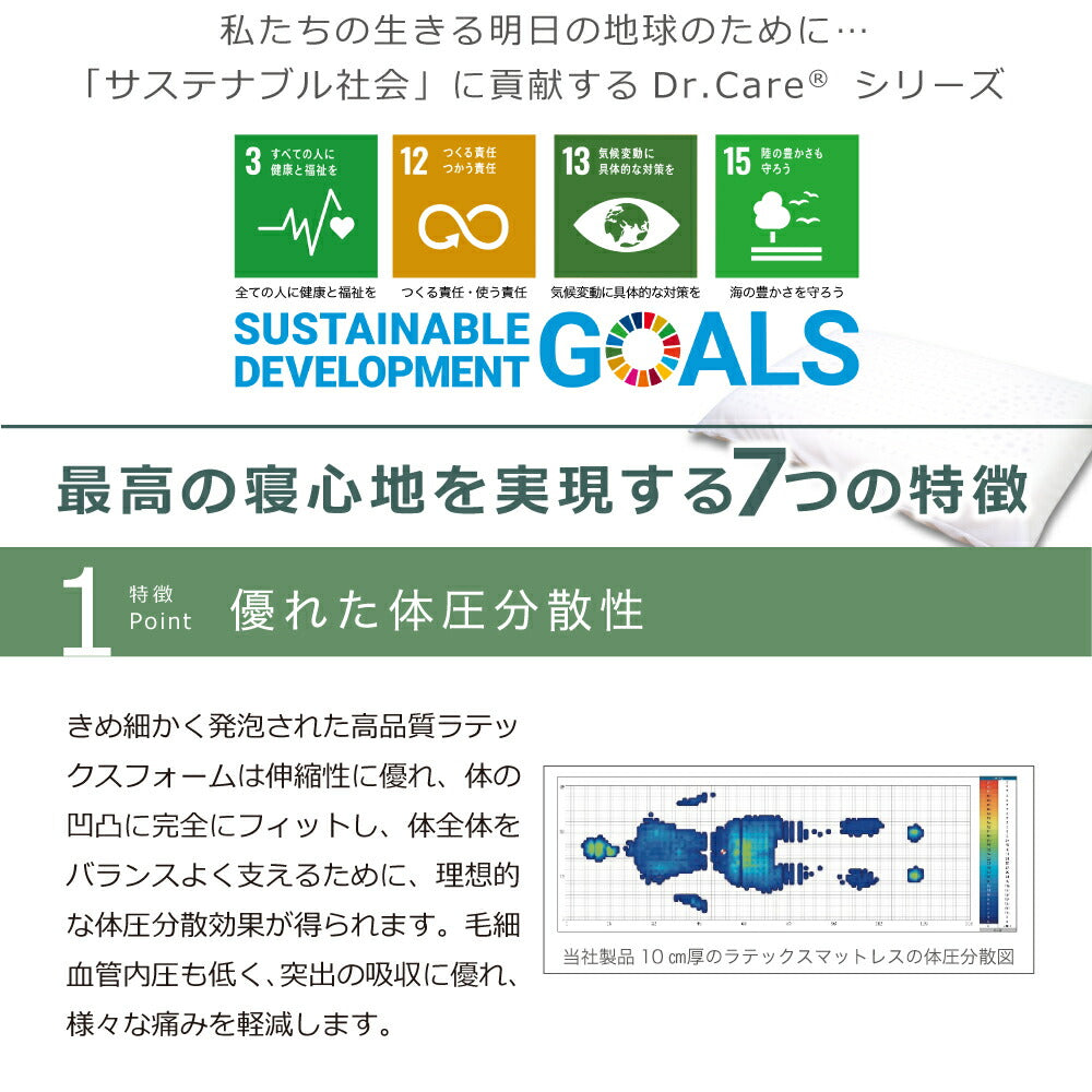 ラテックス枕 ドクターケア ウェーブピロー VS