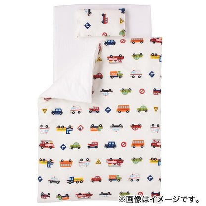 ベビー布団カバー フジキ くるまパーク ベビーミニ布団用掛け布団カバー（小さいサイズの布団用） 約80×105センチ