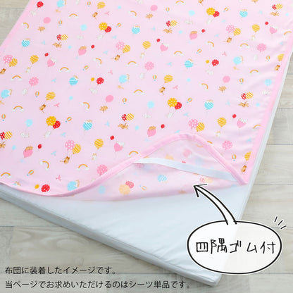 ベビー布団カバー フジキ ふうせんキャット ベビー用シーツパッド ダブルガーゼ