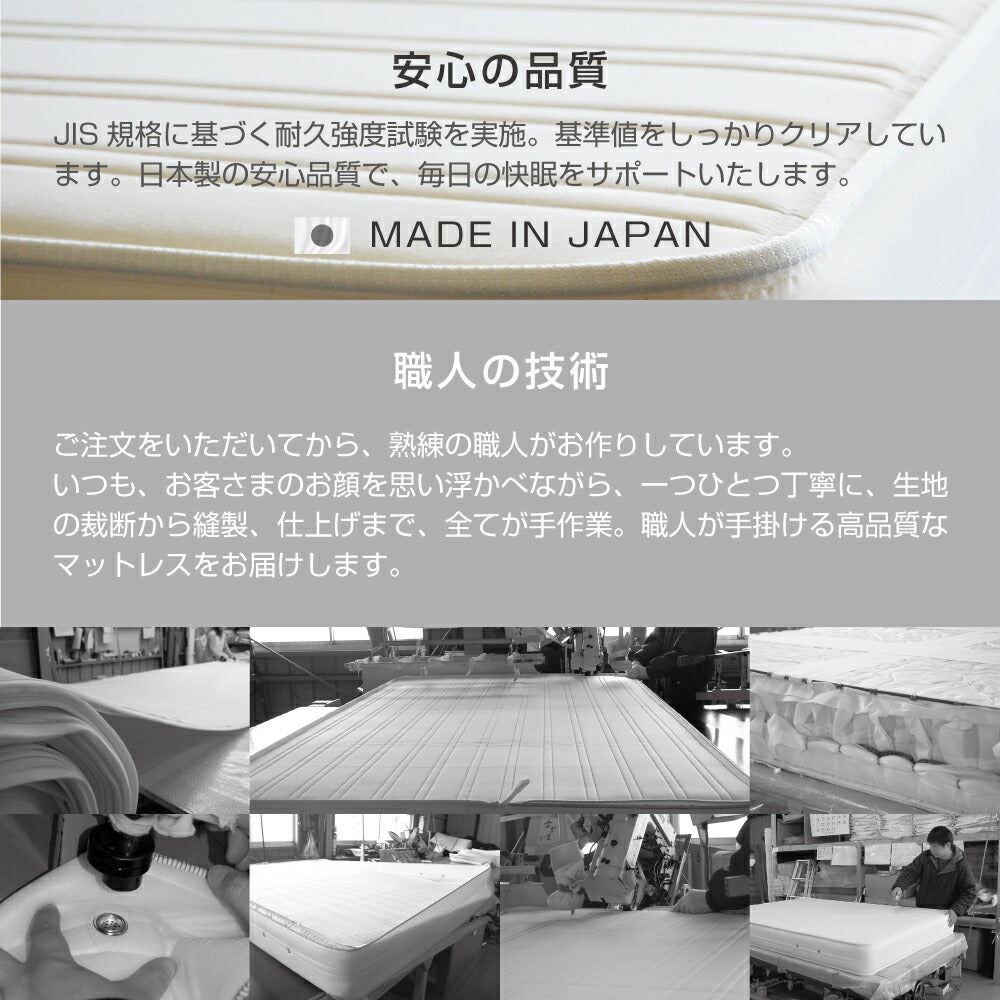 THE MATTRESS（ザ・マットレス） ポケットコイル スプリング クィーン サイズ (160×195cm) 圧縮梱包タイプ –  枕と眠りのおやすみショップ！本店