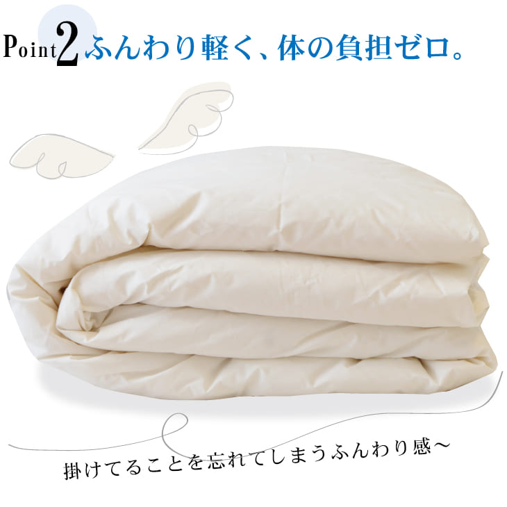 羽毛布団 ダブルサイズ 夏に使う羽毛布団 エクセルゴールドラベル – 枕