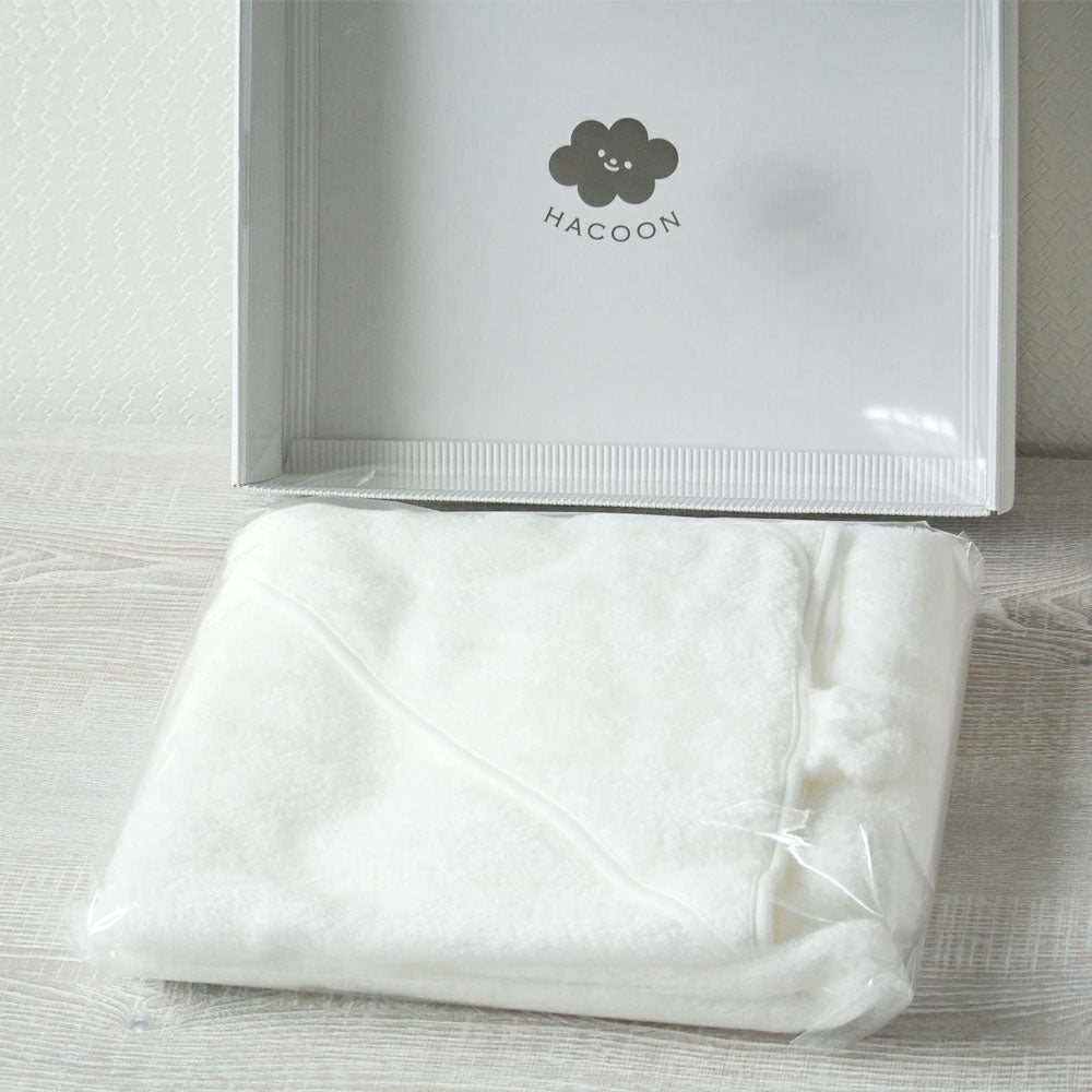 白雲 フード付きおくるみ ベビーギフト 【箱入り】 – 枕と眠りの
