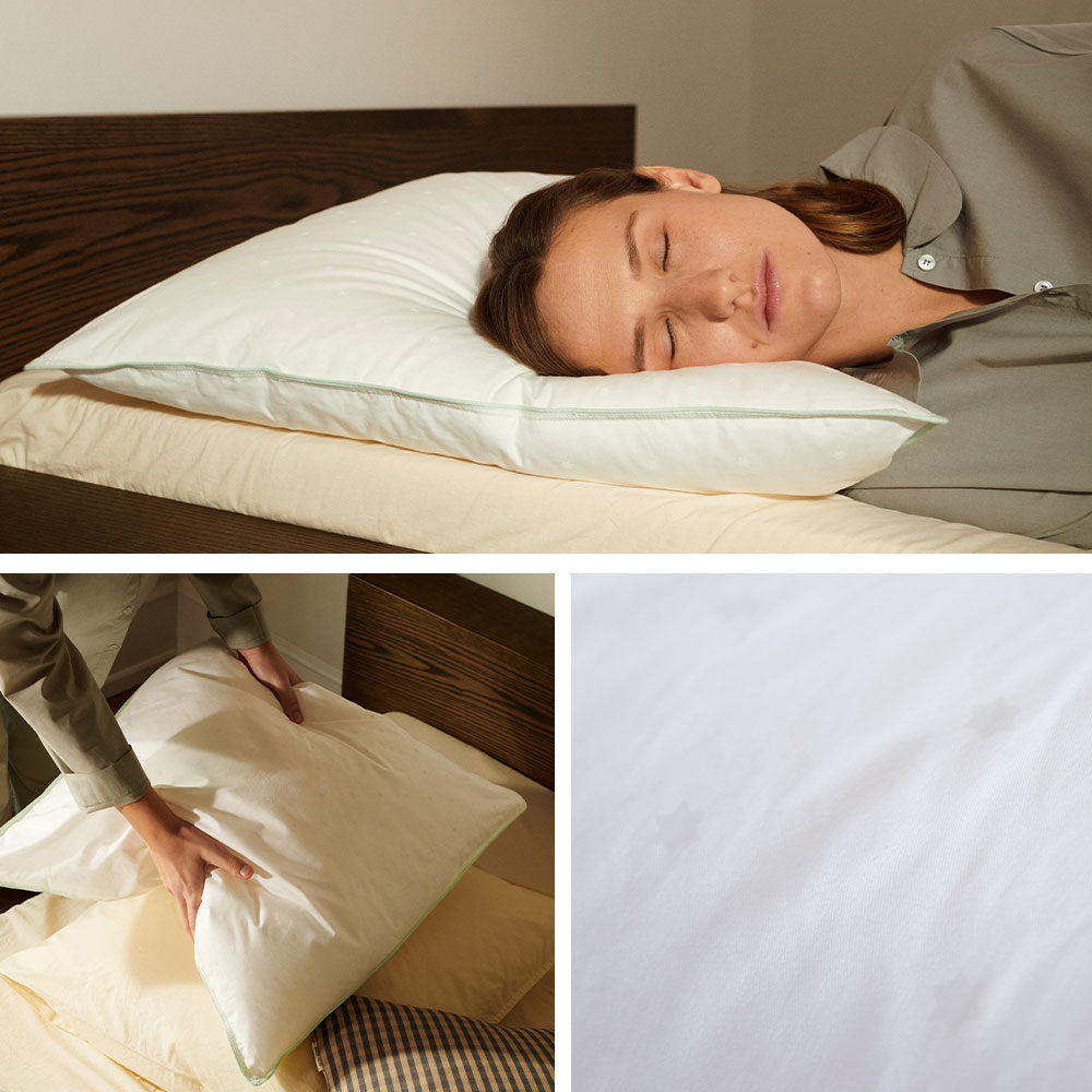 ノルディックスリープ　枕　ミディアムハイ　43×63CM　快眠枕をお探しの方に！ ノルディックスリープ/ピロー ミディアムハイ 43 x 63cm -中の詰め物が