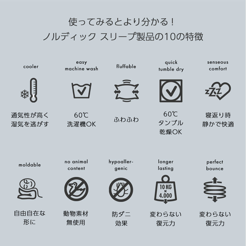 ノルディックスリープ デュベ ウインター用（掛け布団 冬用 クイーンサイズ）
