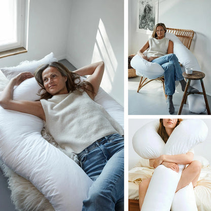 U字型 抱き枕 ノルディックスリープ コンフォートU カバー付き