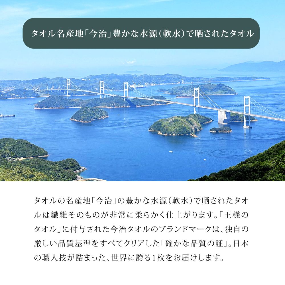 王様のタオル フェイスタオル 34×80cm