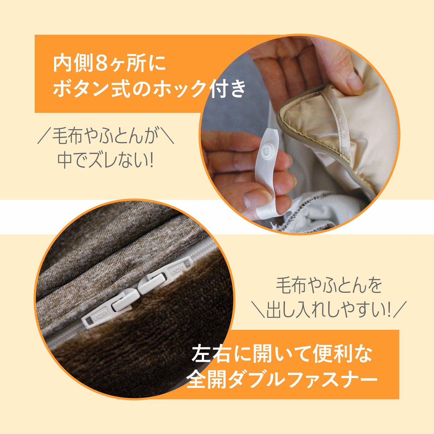 CRESCALORE オールインワン毛布