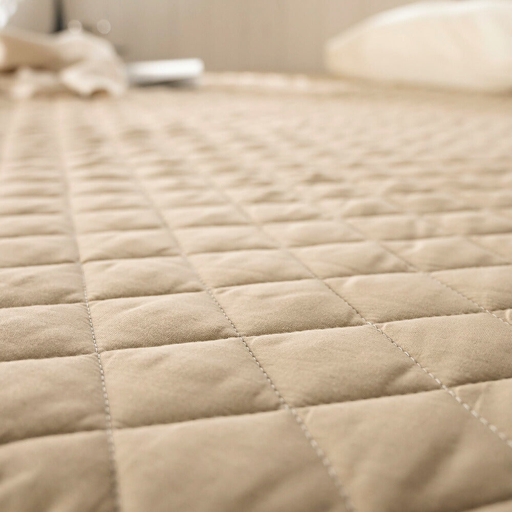 ベッドパッド セミダブルサイズ Fab the Home Double gauze(ダブルガーゼ) ガーゼパッドシーツ 約120×200㎝