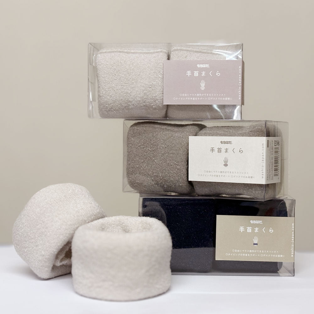 もちはだ 手首まくら 裏起毛リストウォーマー フリーサイズ