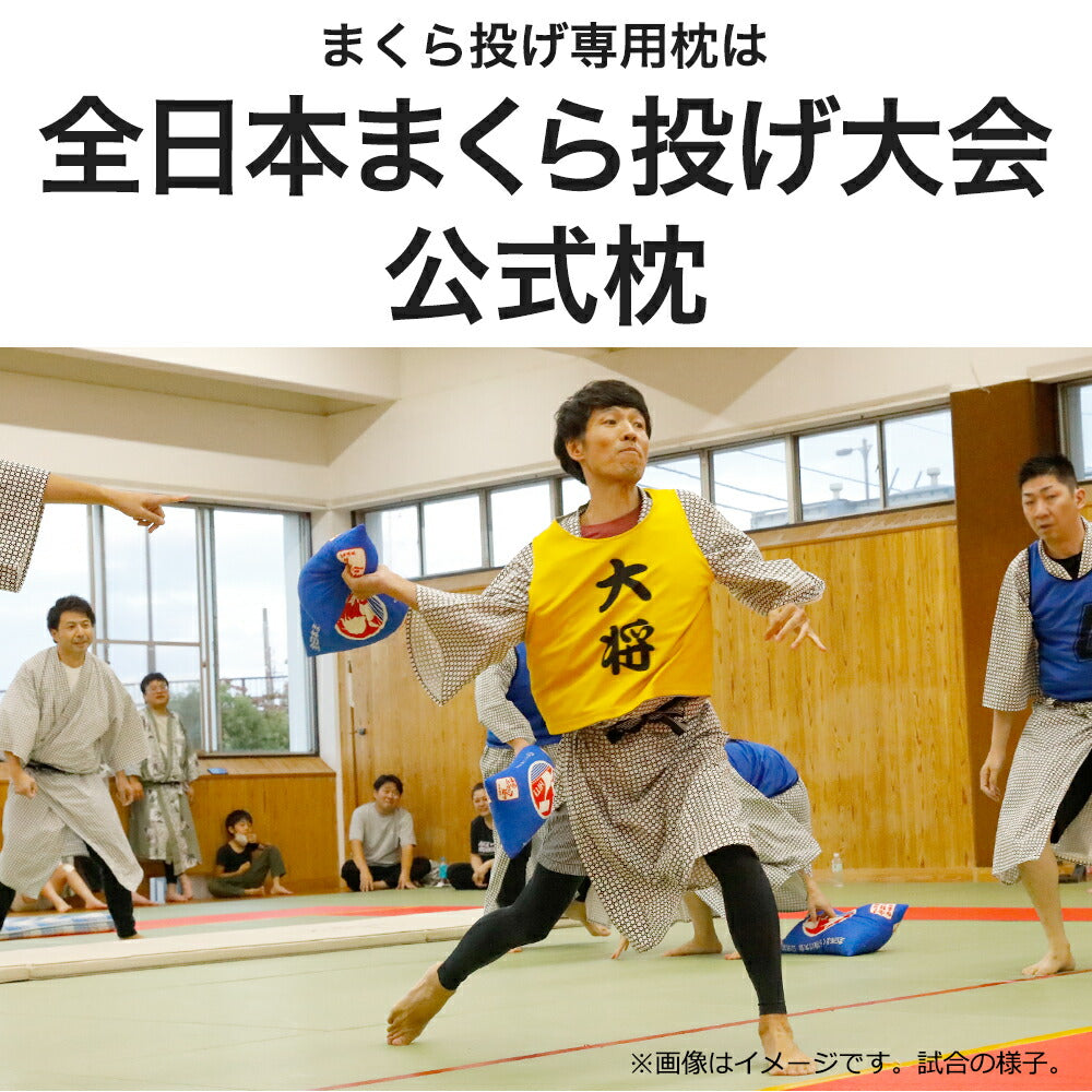 全日本まくら投げ大会 公式枕 まくら投げ専用枕 35×50センチ – 枕と