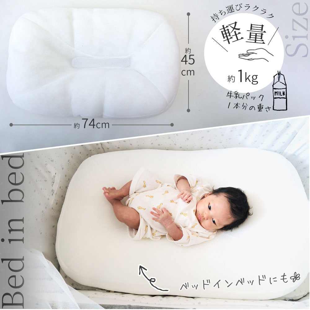 iimin Cカーブベビーベッド、カバー付き 楽天市場】【楽天1位】iimin Cカーブ ベビーふとん （赤ちゃんの