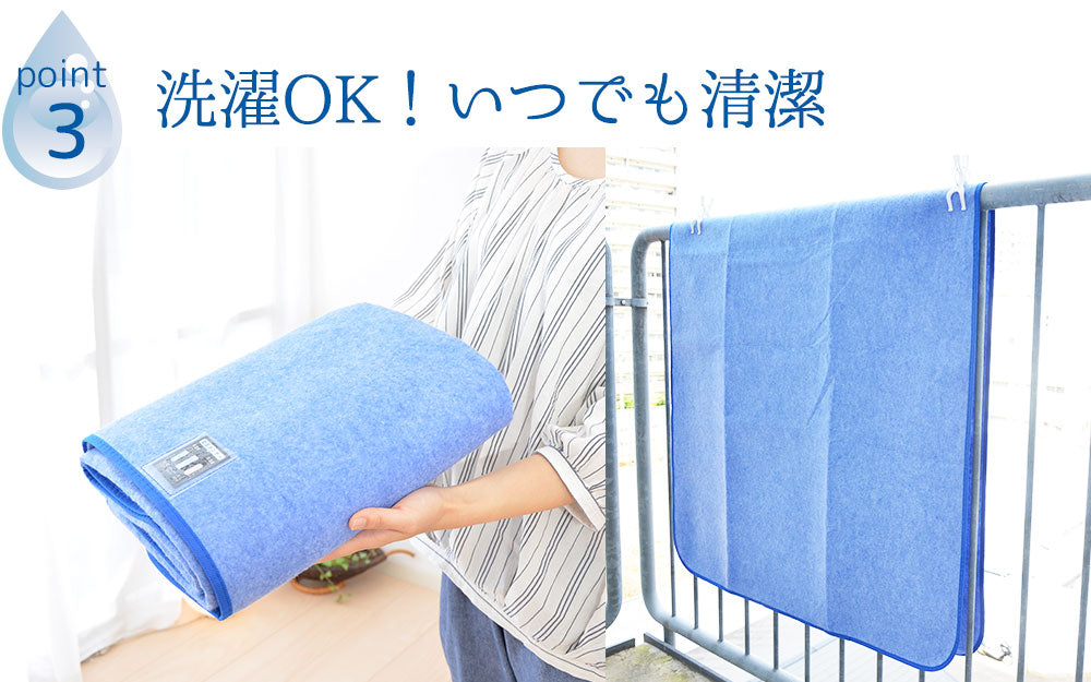 湿取物語 シングルサイズ 約90×180cm 吸湿センサー付き洗える除湿シート