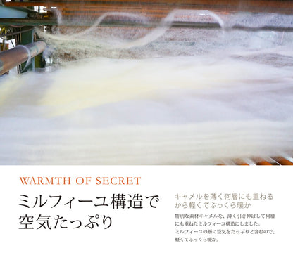 ふんわりキャメル 肌掛け布団