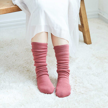 もちはだ ハイソックス 裏起毛の靴下(内縫い) フリーサイズ