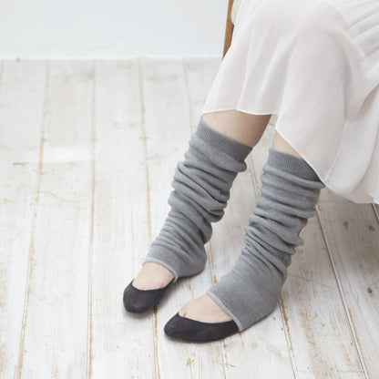 もちはだ 陽の国 裏起毛レッグウォーマー（足のつま先空きタイプ） 42cm丈 フリーサイズ