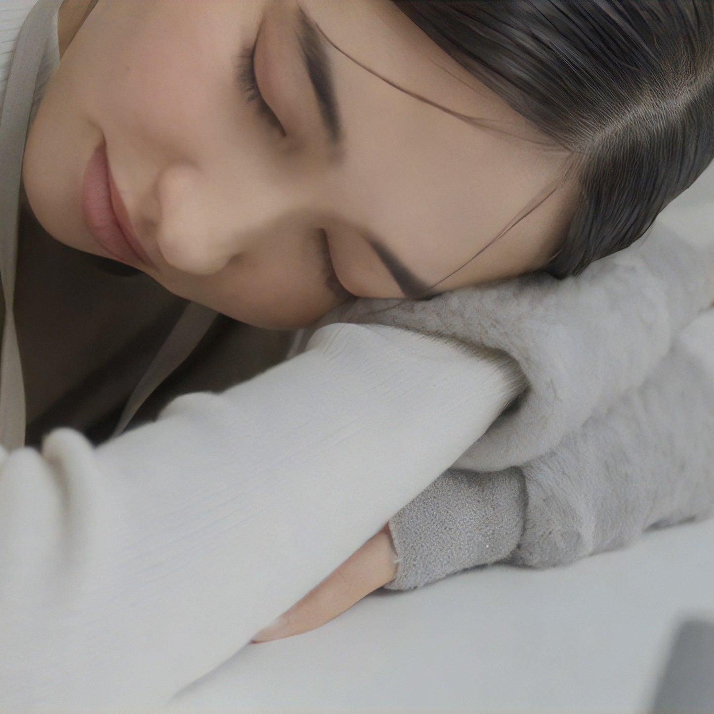 もちはだ 手首まくら 裏起毛リストウォーマー フリーサイズ