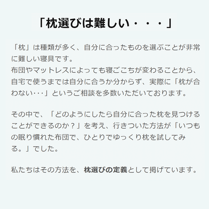 王様の夢枕Ⅱ（新･王様の夢枕）「標準タイプ＆低めタイプ」お試し2点セット【レンタル専用】