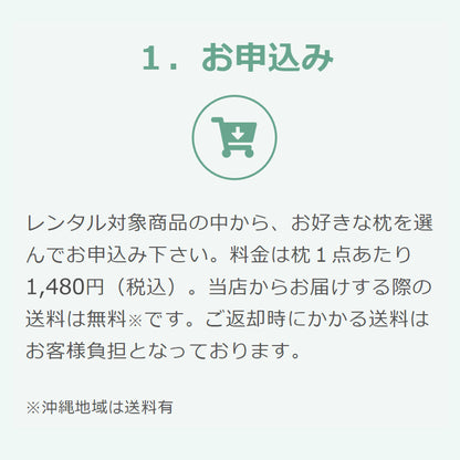 やわらかめが好きな方に「とにかく柔らかい枕＆セレクト枕 ポリエステル綿」お試し2点セット【レンタル専用】