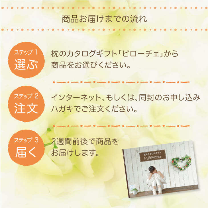 枕のカタログギフト「ピローチェ」 – 枕と眠りのおやすみショップ！本店